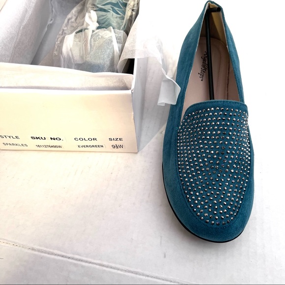 Angel Steps Wide Width Embellished Loafers - Picture 9 of 10